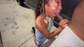 A married lady got banged in the parking lot