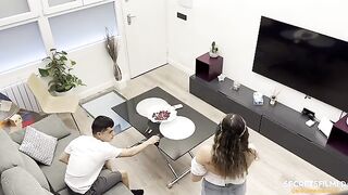 My stepsister stopped by when she caught me watching porn and helped me out