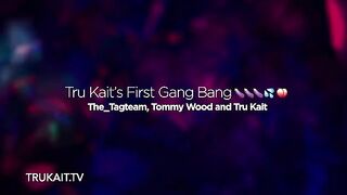 Tru Kait experiences her first gang bang, showcasing intense passion