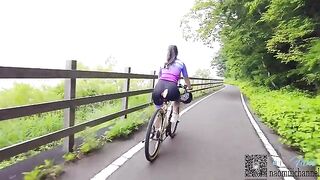 A couple enjoy cycling and sex in the great outdoors