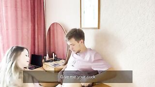 A beauty had sex before the party and got a creampie