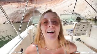 Public sex on a boat during Molly Pills adventure
