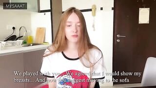 The stepbrother cheated his sister at chess and got intimate