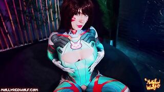 Overwatch nerf this! Dva gets triple damage in intense action