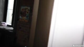 I fucked a pretty teen neighbor with big tits and hard nipples