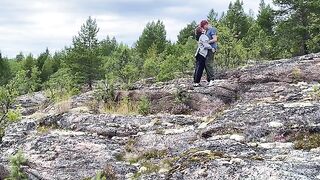 Sex in the park, a beautiful girl in nature