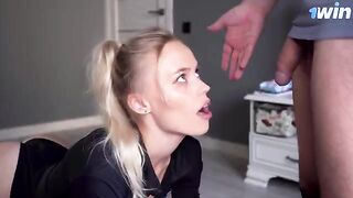 Mama happened to see my cock and wanted to suck it