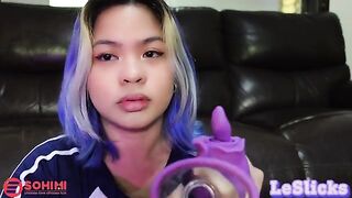 Tina Slick's so horny, she masturbates using her sohimi rose vibrator