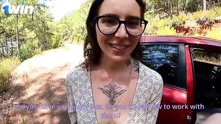 Fixed his car and got fucked hard in ass by a hot girl