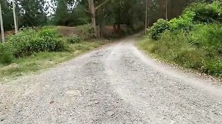 A stunning woman and I get intimate in nature