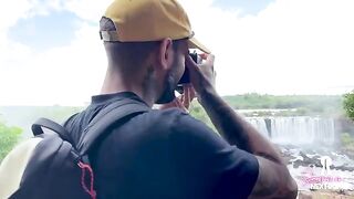 Petite babe SammmNextDoor gets fucked hard under the waterfall