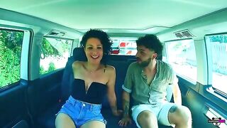 Two Italian girls get fucked by two guys in a camper