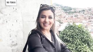 Petite teen gets banged in public by her stepbrother's friend on a metro ride