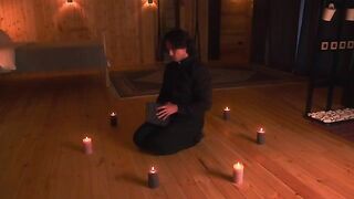 The priest exorcised the devil from the hot body of a seductive MILF