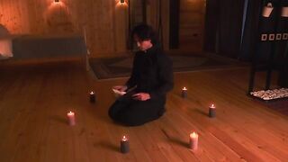 The priest exorcised the devil from the hot body of a seductive MILF