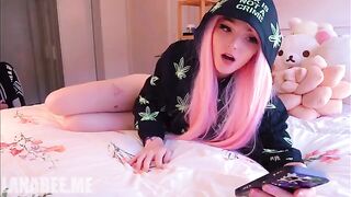 My step mom left her porn and panties on the bed, it was really hot