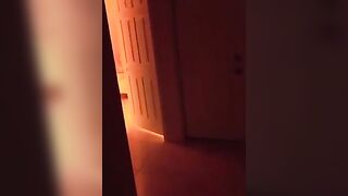 The exhibitionist redhead gets fucked by a hidden voyeur in the neighborhood