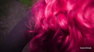 Busty Russian MILF got banged and creampied outdoors