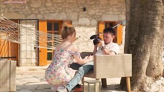 Outdoor sex with a neighbor is great in the countryside