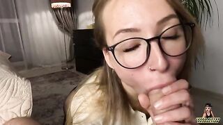 The boss stuffed his secretary with cock after work
