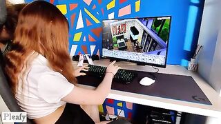 She wanted to play Sims 4, but her BF had other plans