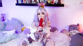 Finally, Mario fucked Bowsette in her tight cosplay pussy - HD