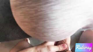 Fit step sister does her yoga on the couch and gets fucked hard