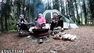 POV of two hot poly wives enjoying a wild threesome adventure