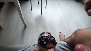 An extremely hot woman performing rimming and anal twice