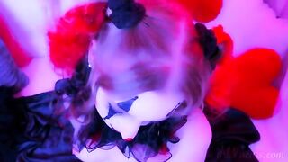 Kinky clown blowjob and facial with a cute redhead clowngirl