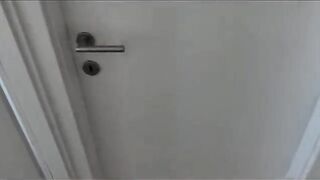 A neighbor wanted sex and the condom slipped off in her pussy