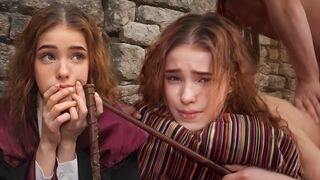 Hermione Granger accidentally cast a spell on a cock through ejaculation