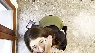 A gamer girl, inspired by the passionate Emma Fiore, makes a blowjob