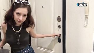 Met cute Ukrainian schoolgirl on the street and fucked her there