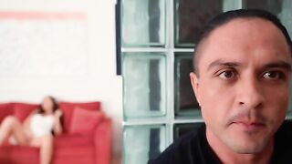 My stepmom is a real nympho, I caught her masturbating