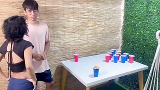 A game between stepbrothers ended up in sex and cumshot