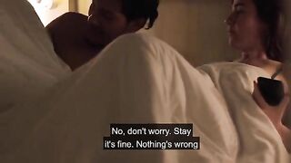 The step-niece was shocked to see her uncle walking naked in the house