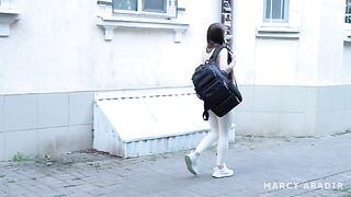 A girl is fucking with stranger in the fake hostel, showcasing the wild welcome that FakeHostel.com is known for