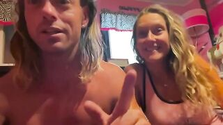 The guy is fucking his girlfriend on the lake in Michigan summer