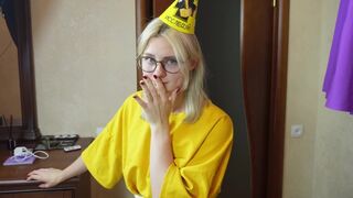 My stepbrother pushed his cock in my pussy on my birthday