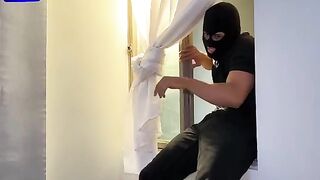 A masked thief broke into the house of Colombian MILF Lina Henao