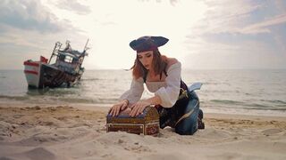 The real treasure was under the panties of Captain Sweetie Fox, the fiery redhead from Russia known for her daring cosplay and rough, passionate encounters