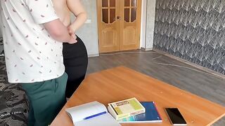 Hot MILF teacher fucked by her young student