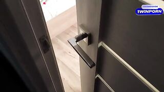 I was spying on my stepsister, and she saw me, so she sucked my dick