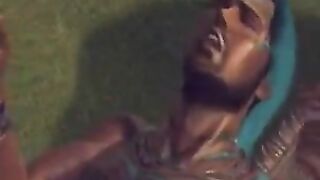 A small brunette girl is having a great time on a big dick