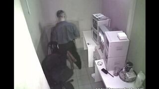 The camera was secretly filming during sex at the workplace
