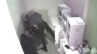 The camera was secretly filming during sex at the workplace
