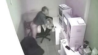 The camera was secretly filming during sex at the workplace