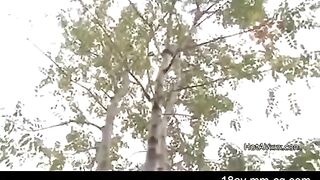 Asian girl is being harassed by her rough brother, showcasing intense scenarios