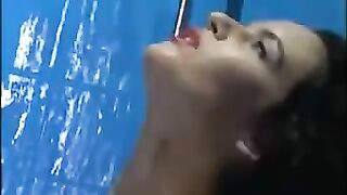 Couple engaged in passionate anal sex right in the bathroom